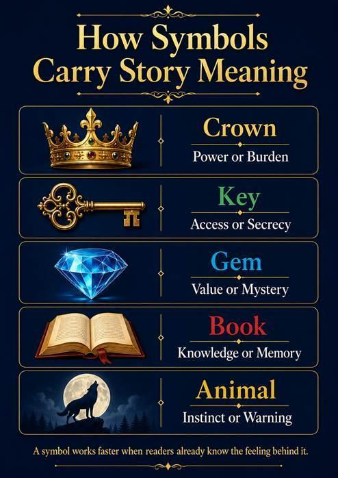 Literary symbol meaning infographic