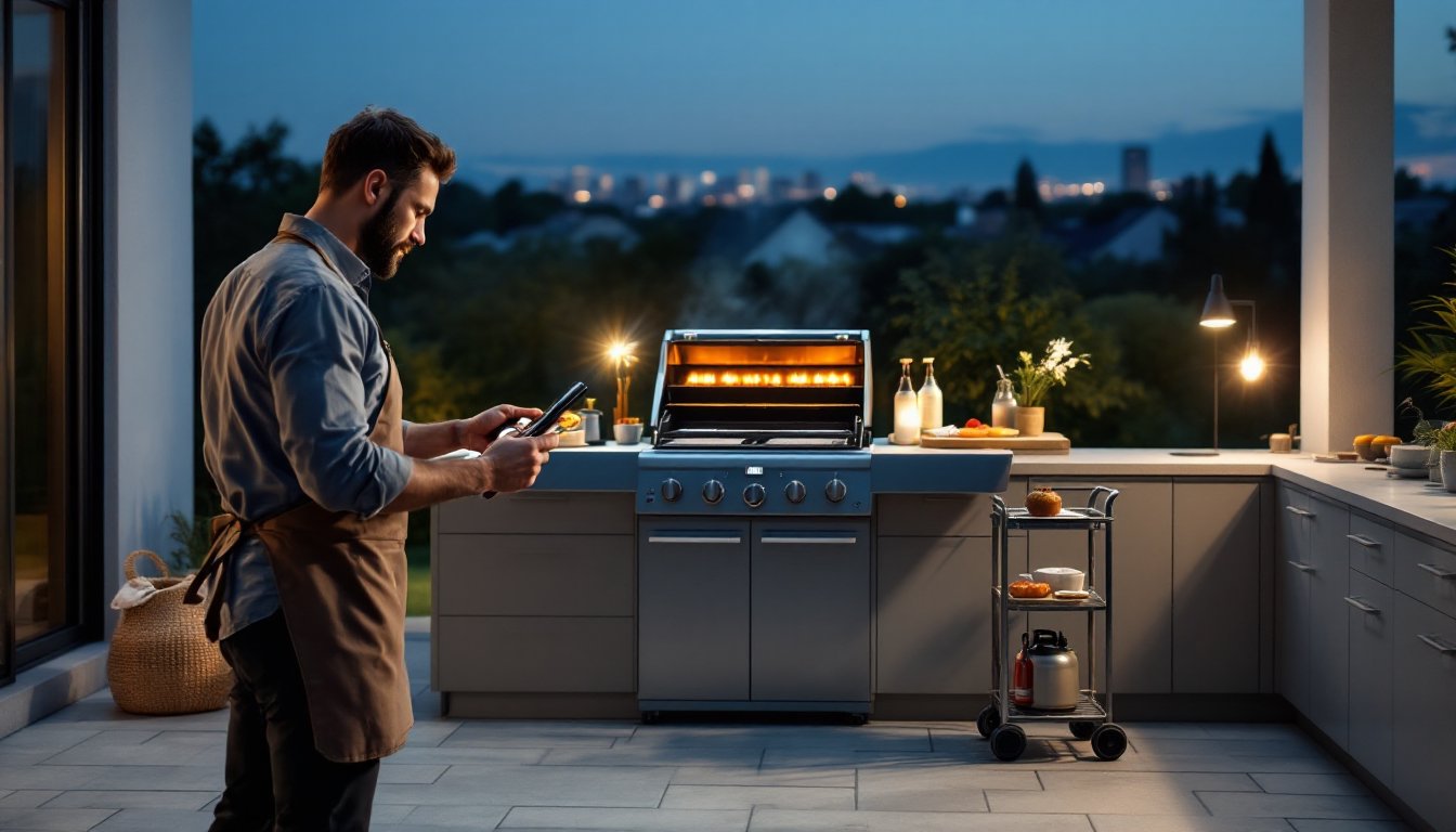kombinerad kol och gasolgrill weber