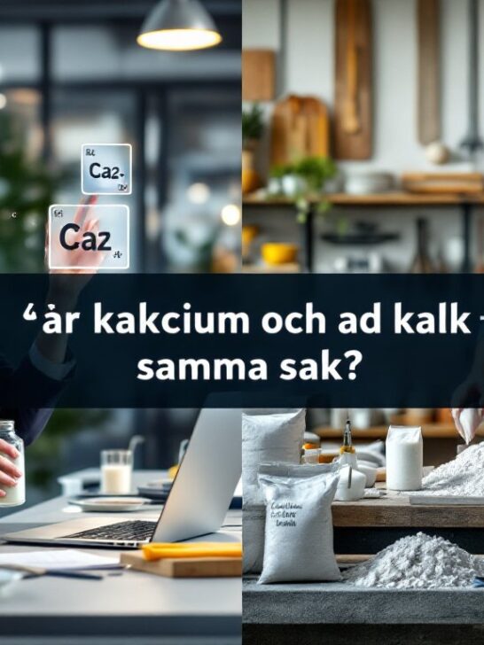 &auml;r kalcium och kalk samma sak