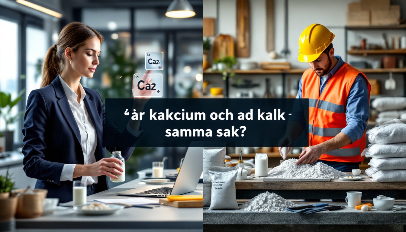är kalcium och kalk samma sak